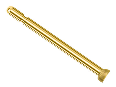 9ct Yellow Gold Ear Pin Headed,    Pack of 6, 10mm X 0.8mm, 100      Recycled Gold