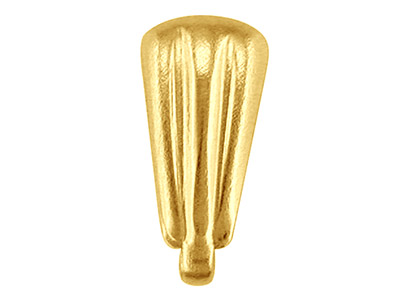 9ct Yellow Gold Pendant Bails      Pack of 2, Fluted, Small, 100%     Recycled Gold - Standard Image - 1