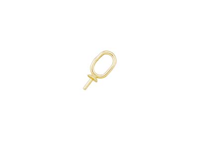 9ct Yellow Gold Pendant Cup 4mm    With Oval Ring