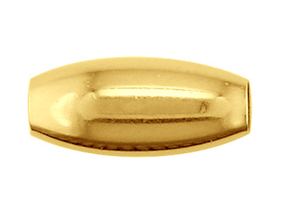 9ct Yellow Gold Oval 3x5mm 2 Hole  Bead