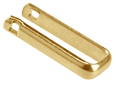 9ct Yellow Cuff Link U-arm Only, Heavy Weight