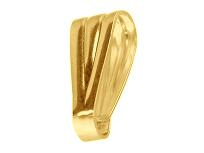 10ct Yellow Gold Pendant Bail - Standard Image - 1