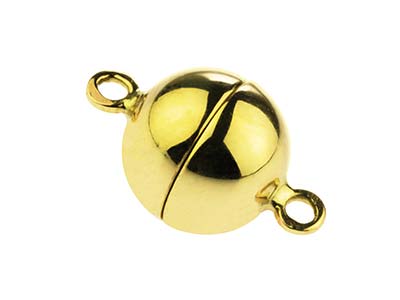 18ct Yellow Gold Magnetic Ball     Clasp 10mm