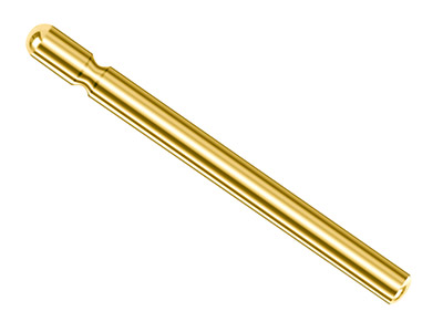 18ct Yellow Gold Ear Pin 10mm X    1.0mm, 100 Recycled Gold