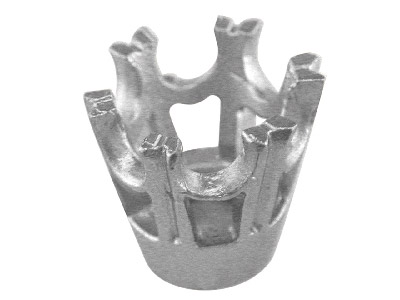 18ct White Curtain Collet 6 Double Claw 6.0mmf389