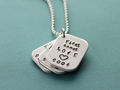Sterling Silver Dog Tag 22x13x0.5mm Stamping Blank - Standard Image - 2