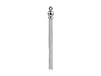 Sterling Silver Tassel Curb 35mm