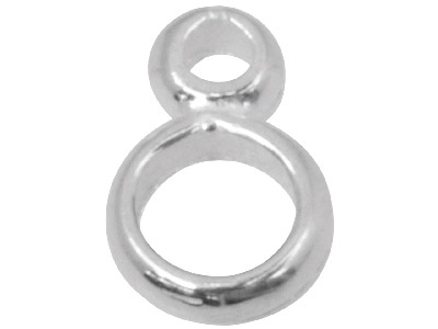 Sterling Silver Figure Of 8        Jump Ring Pack of 10, 3mm And 5mm  Closed Jump Ring Soldered Together - Standard Image - 1