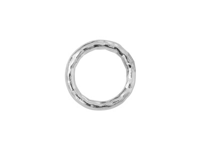 Sterling Silver 1mm X 7mm          Outside Diameter Pack of 10        Diamond Cut Open Decorative        Jump Ring