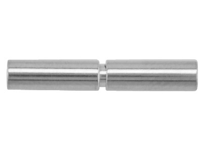 Sterling Silver Bayonet Clasp, With A Push And Twist Action, 3.5mm      Outside Diameter - Standard Image - 1