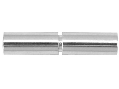 Sterling Silver Bayonet Clasp With A Push And Twist Action, Outside   Diameter 4.5mm - Standard Image - 1
