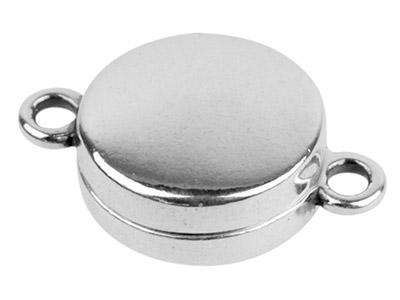 Sterling Silver Magnetic Clasp 11mm Round