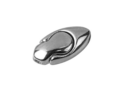 Sterling Silver Magnetic Clasp Oval 10x5mm - Standard Image - 1