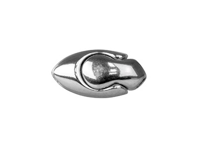 Sterling Silver Magnetic Clasp Oval 10x5mm - Standard Image - 2
