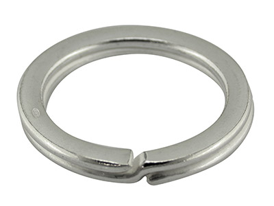 Sterling Silver Key Ring 27mm Split Ring, 3678 - Standard Image - 1