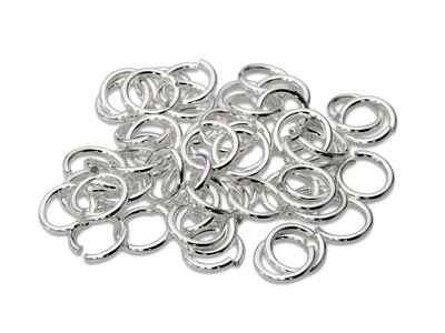 Sterling Silver Open Jump Ring     Heavy 5mm Pack of 50