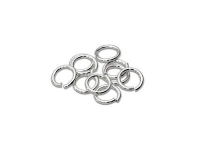 Sterling Silver Open Jump Ring     Light 5mm Pack of 10