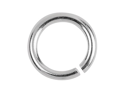 Sterling Silver Open Jump Ring     Heavy 10mm - Standard Image - 1
