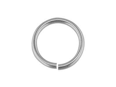 Sterling Silver Open Jump Ring     Light 6mm - Standard Image - 1