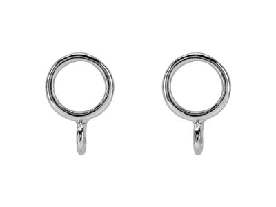 Sterling Silver Circle Of Life And Ring Earring 6mm Pack of 2, 100%   Recycled Silver - Standard Image - 2
