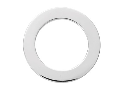 Sterling Silver Flat Washer 25mm   Stamping Blank - Standard Image - 1