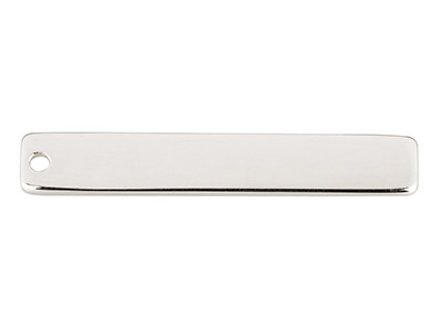 Sterling Silver Rectangular Bar    5x30mm Stamping Blank - Standard Image - 1
