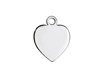 Sterling Silver Heart 10mm         Stamping Blank Pack of 5