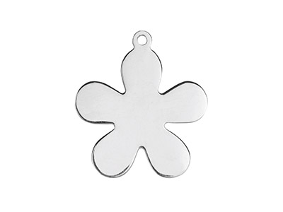 Sterling Silver Flower 20mm        Stamping Blank Pack of 3