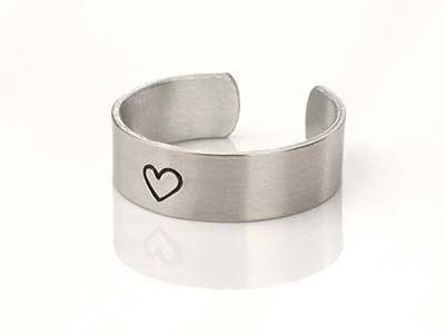 Sterling Silver Ring 6mm X 57mm    Stamping Blank - Standard Image - 2