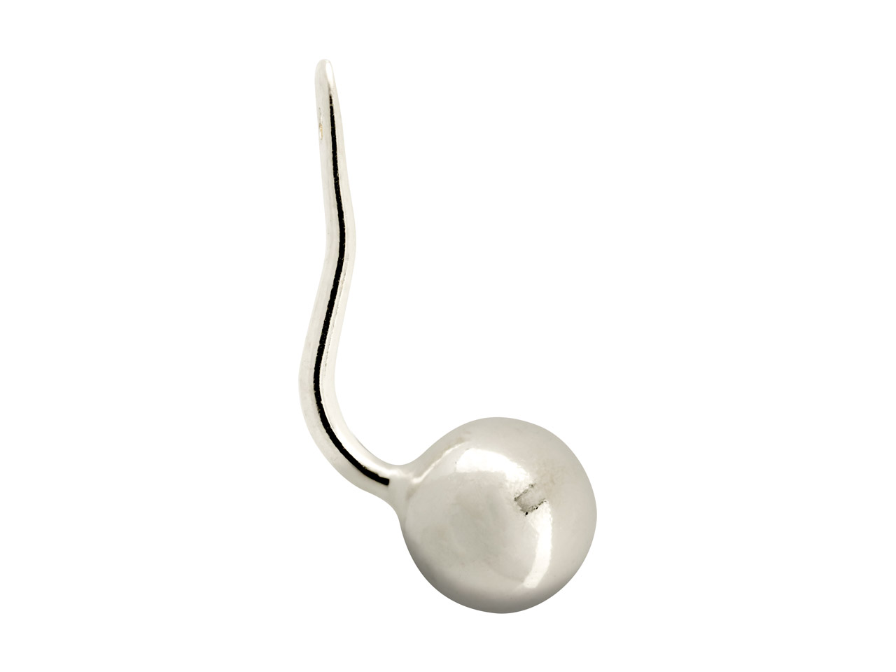 Sterling Silver Earring Enhancer With 6mm Ball Pack of 2