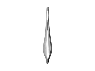 Sterling Silver Continental        Ear Wire Flat With Open Loop - Standard Image - 3