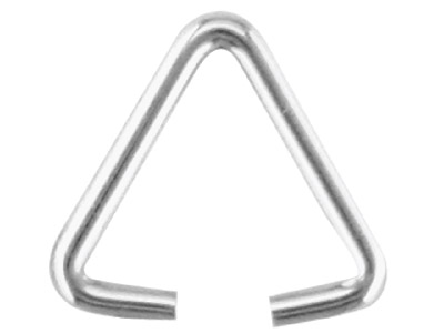 Sterling Silver Open Triangular    Wire Bail Pack of 10 100% Recycled Silver - Standard Image - 1