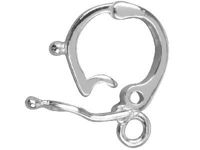 Sterling Silver Clip On Bail 14mm  Long With 7mm Opening - Standard Image - 2