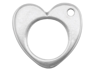 Sterling Silver Heart 12mm, Decorative Spacer