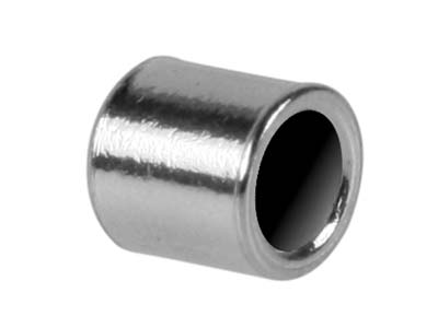 Sterling Silver Beadalon Crimp     Tube, 1.3mm Inside Diameter X 2mm, Pack of 12, - Standard Image - 1