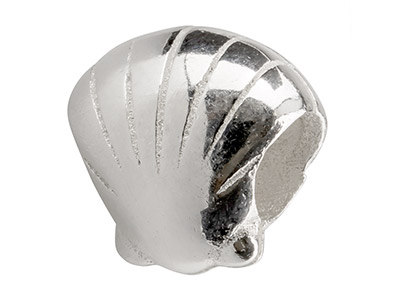 Sterling Silver Shell Charm Bead - Standard Image - 1