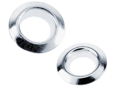 Sterling Silver Sleeve For Glass   Charm Bead, Sold In Pairs - Standard Image - 1