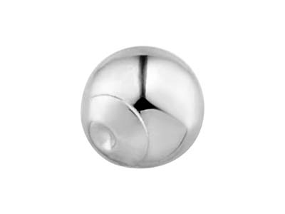 Sterling Silver 1 Hole Ball With   Cup 6mm - Standard Image - 1