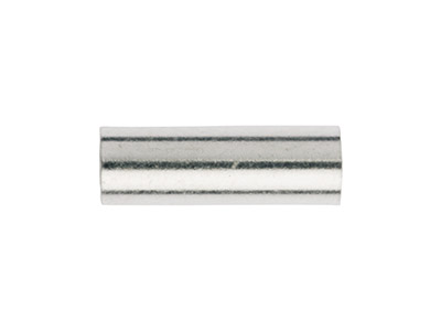 Sterling Silver Plain Round 10x3mm Tube Beads Pack of 25 2.2mm Hole   Diameter - Standard Image - 2