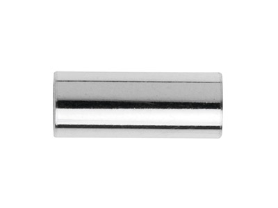 Sterling Silver Plain Round 10x4mm Tube Beads Pack of 25 3.5mm Hole   Diameter - Standard Image - 2