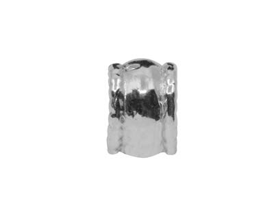 Sterling Silver 5.5x8mm Tube       Spacers Pack of 6, 5mm Hole        Diameter - Standard Image - 2