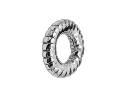 Sterling Silver Spiral Ring, 6mm,  Pack of 10, Spacer Links