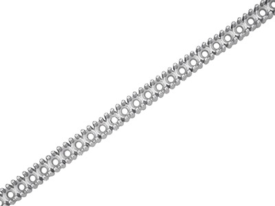 Sterling Silver Setting Strip,     Round 2.8mm X 22 - Standard Image - 1