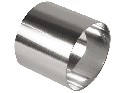 Sterling Silver Napkin Ring Round  40mm Unhallmarked H1864, 100%      Recycled Silver - Standard Image - 1