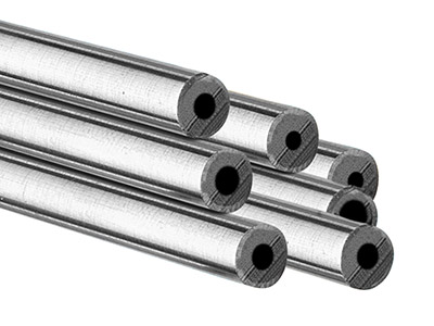 Sterling Silver Jointing Tube,      Outside Diameter 4.75mm,            Inside Diameter 1.25mm, 1.75mm Wall Thickness, 100% Recycled Silver - Standard Image - 1
