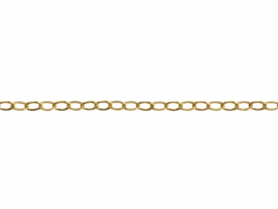 Gold Filled 1.5mm Flat Trace Chain 16
