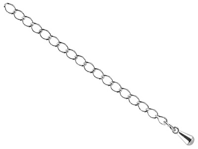 Silver Plated 2.7mm Extension Chain 2.2