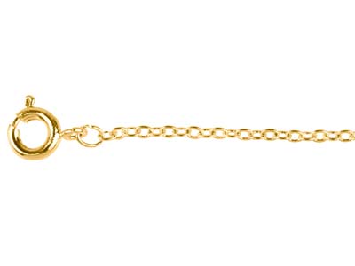 Gold Plated 1.6mm Trace Chain      1845cm Unhallmarked