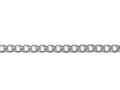 Argentium 960 1.2mm Curb Chain     18