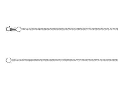 Argentium 960 1.6mm Oval Trace     Chain 1640cm